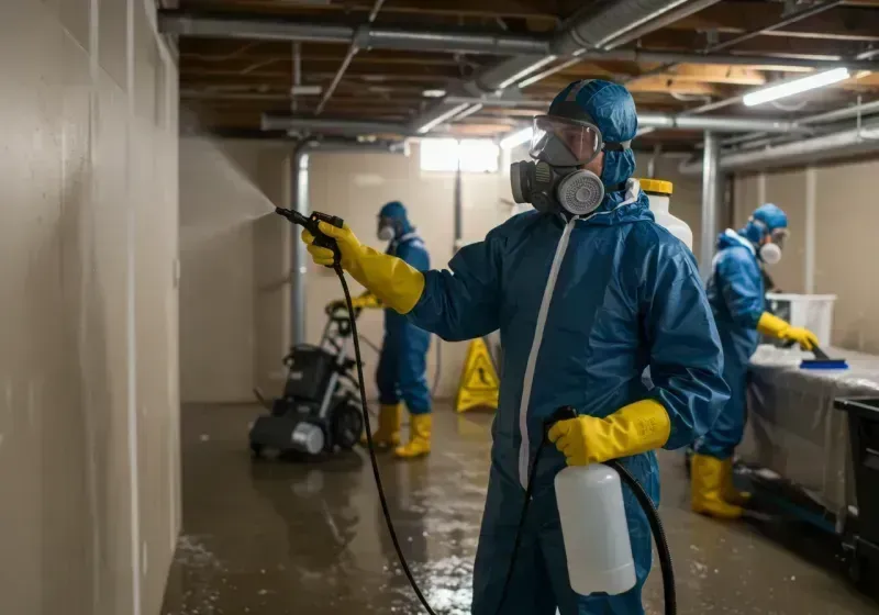 Basement Sanitization and Antimicrobial Treatment process in Traverse City, MI